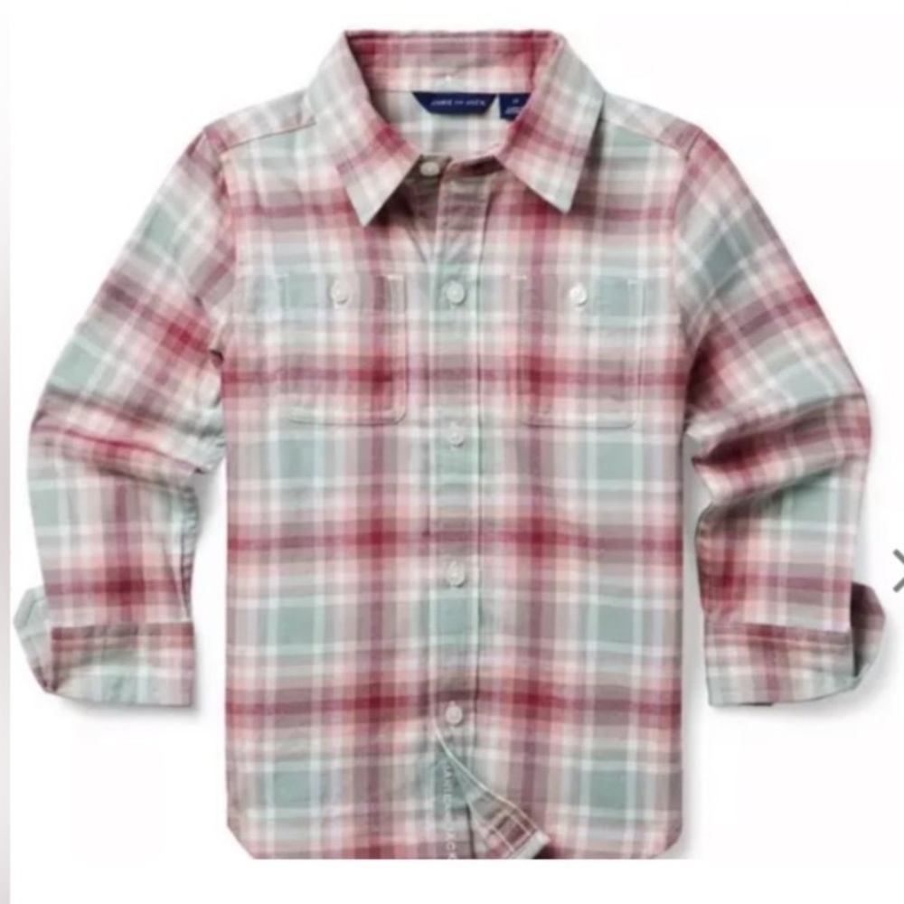 NWT- Janie and Jack Plaid Tartan Flannel